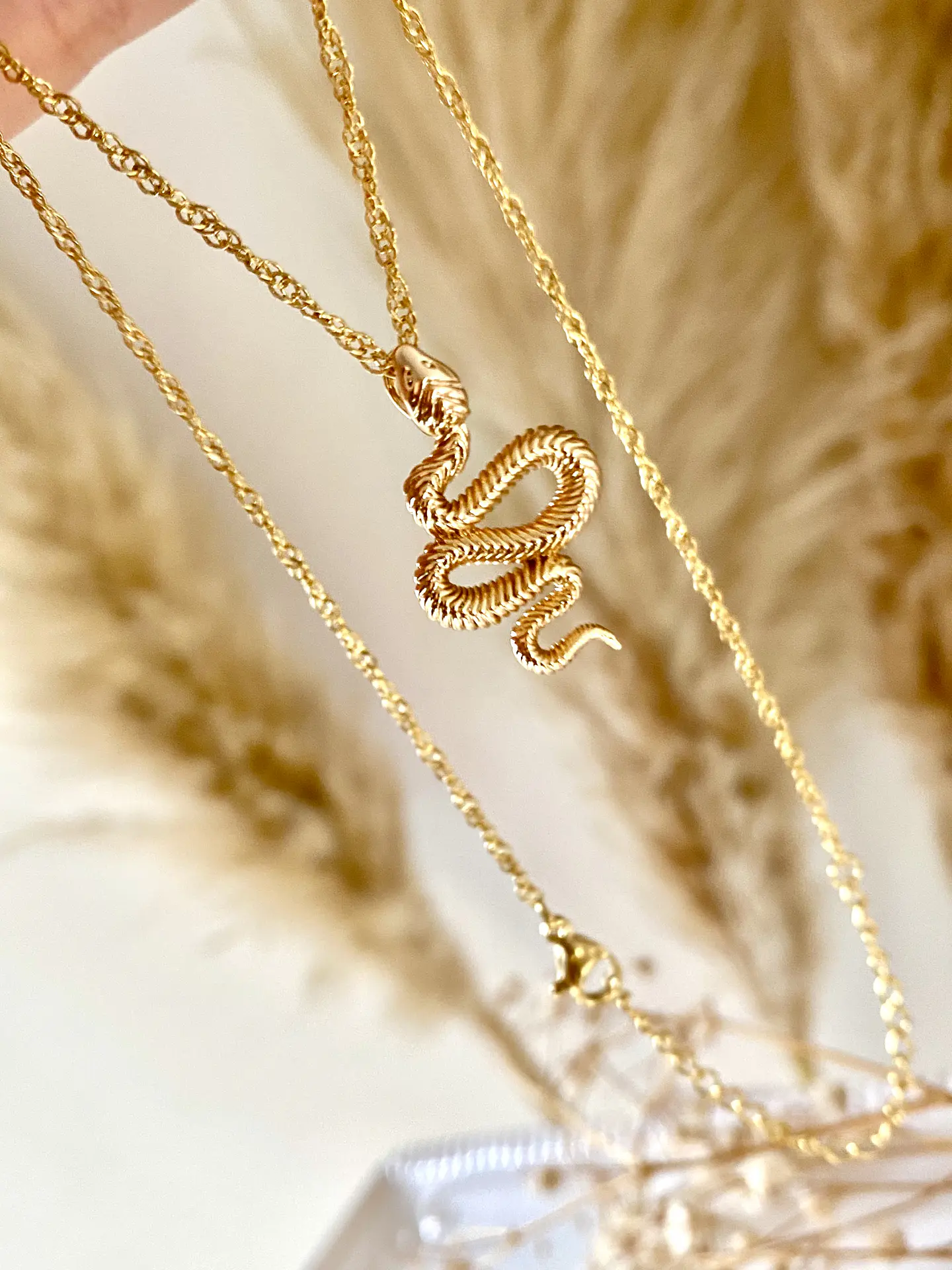 Collar Cadena Serpiente Gold 2