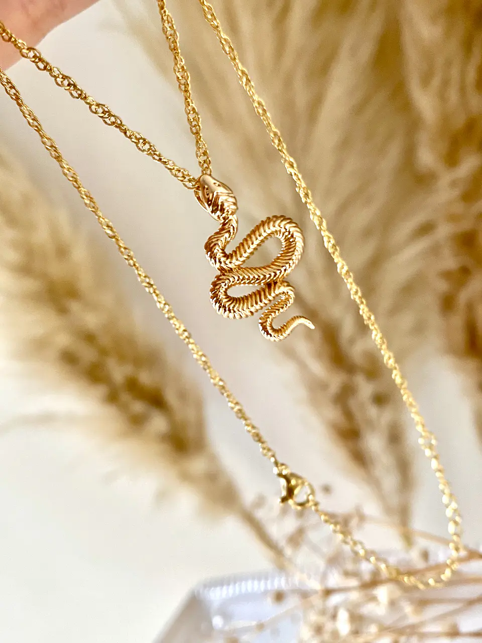 Collar Cadena Serpiente Gold 2