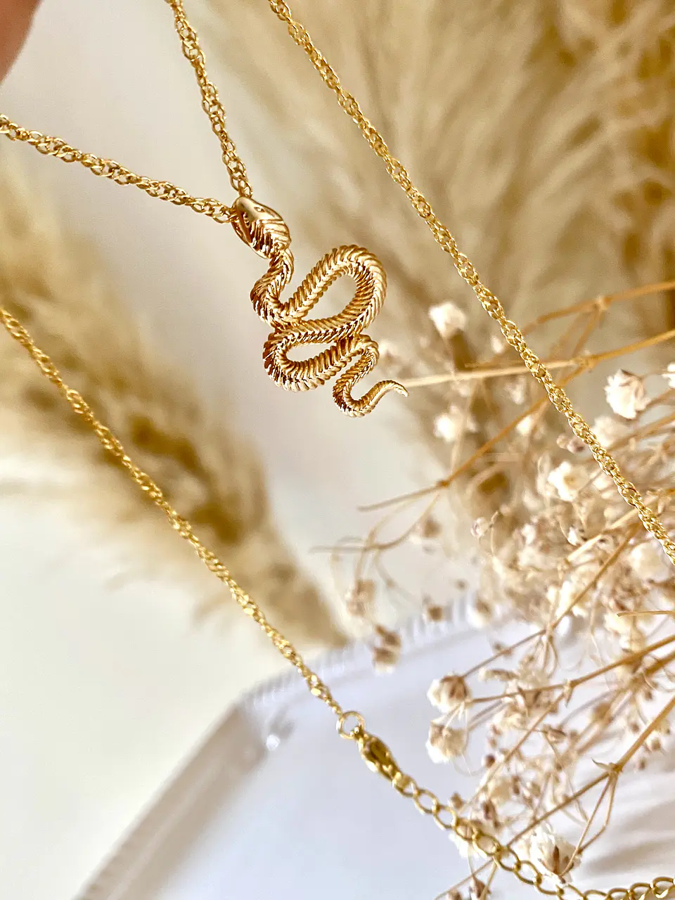 Collar Cadena Serpiente Gold 3