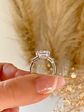 Anillo Maxi Solitario Cristal Silver  - Miniatura 3