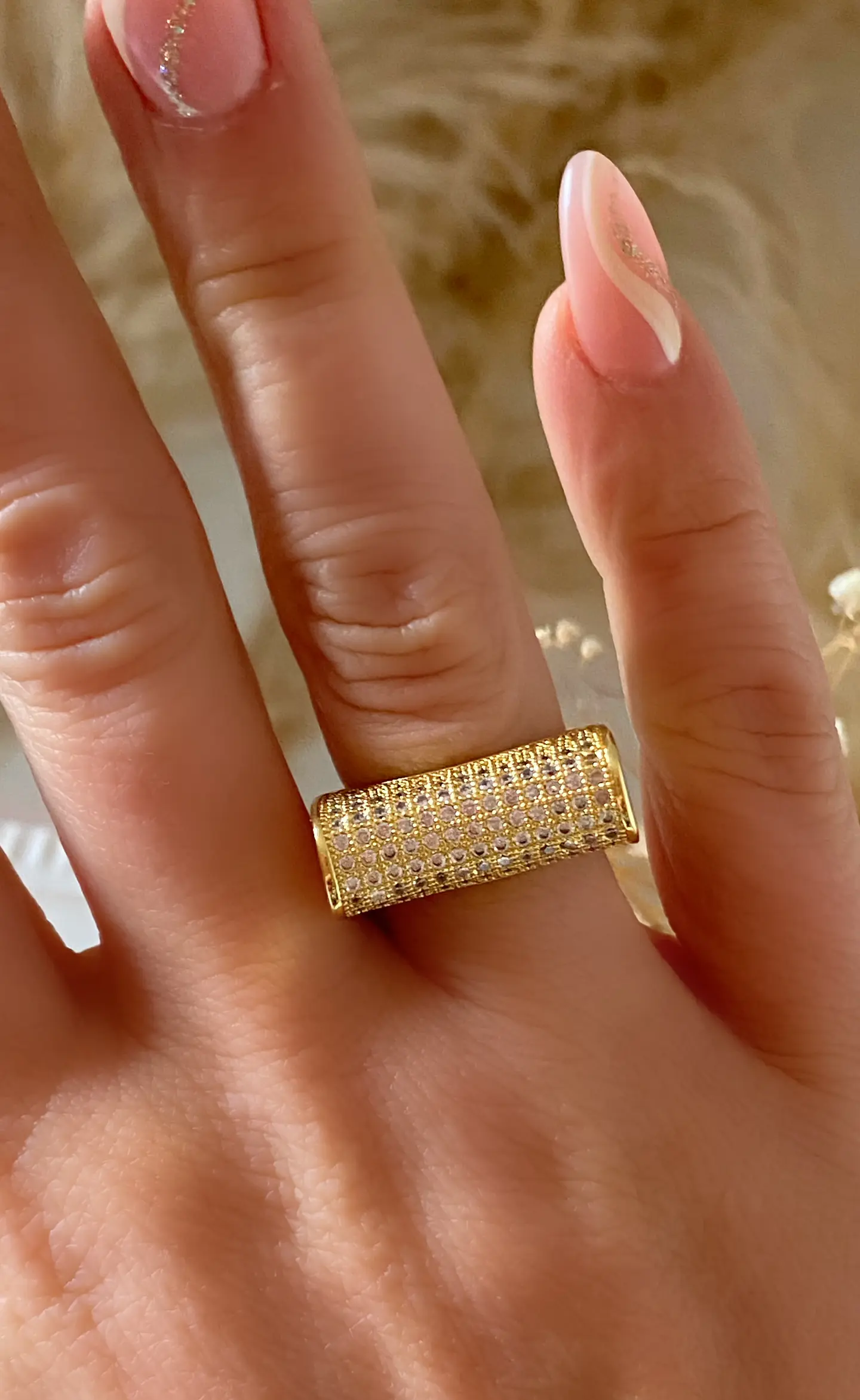 Anillo Maxi Cintillo Frontal Gold 3