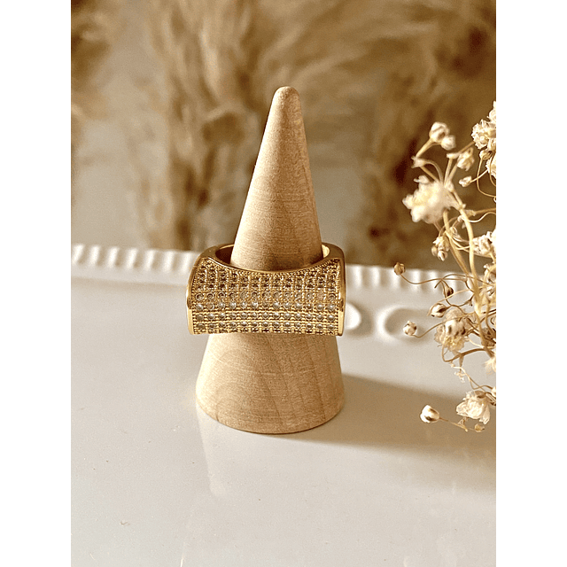 Anillo Maxi Cintillo Frontal Gold