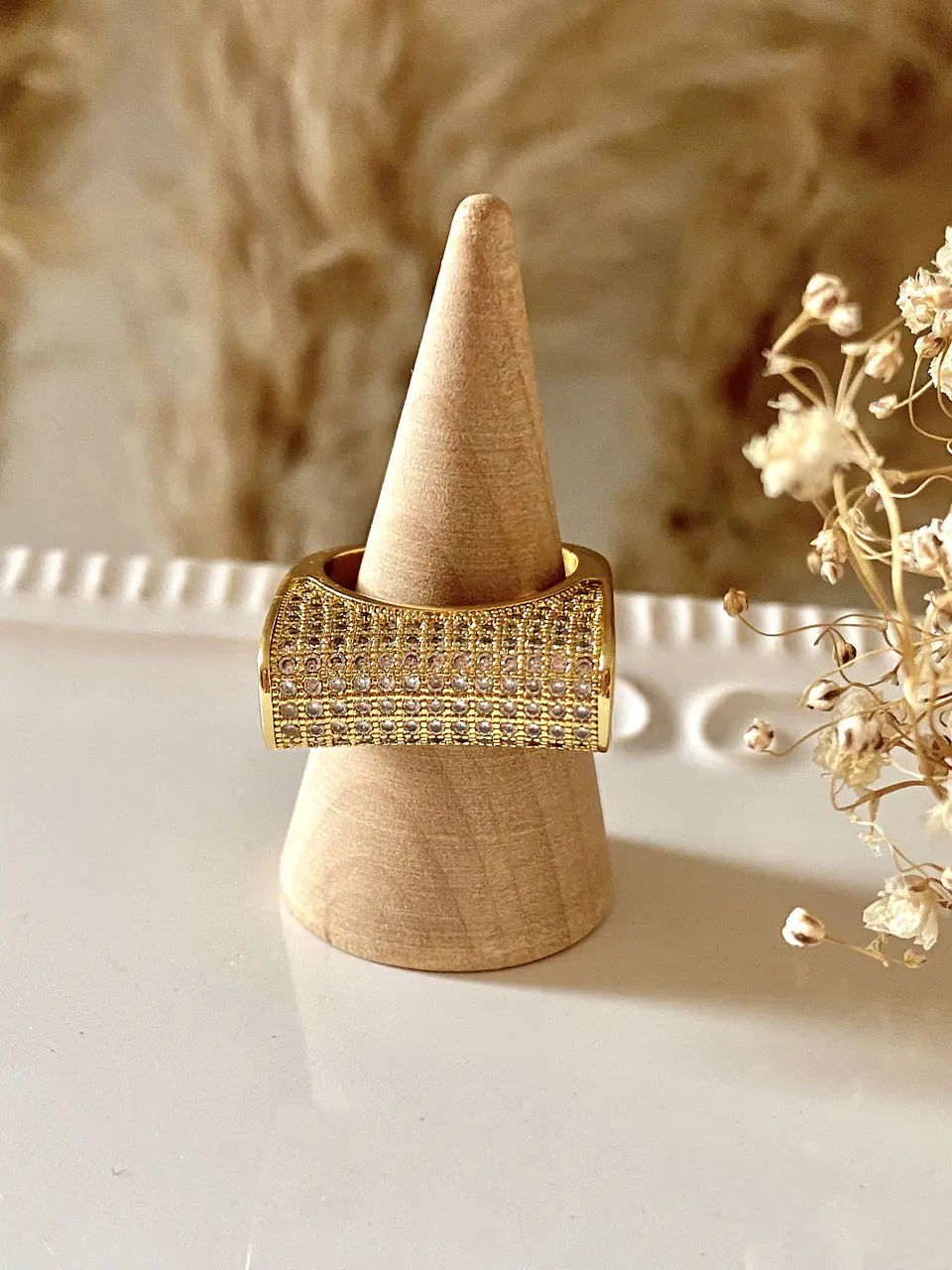 Anillo Maxi Cintillo Frontal Gold 1