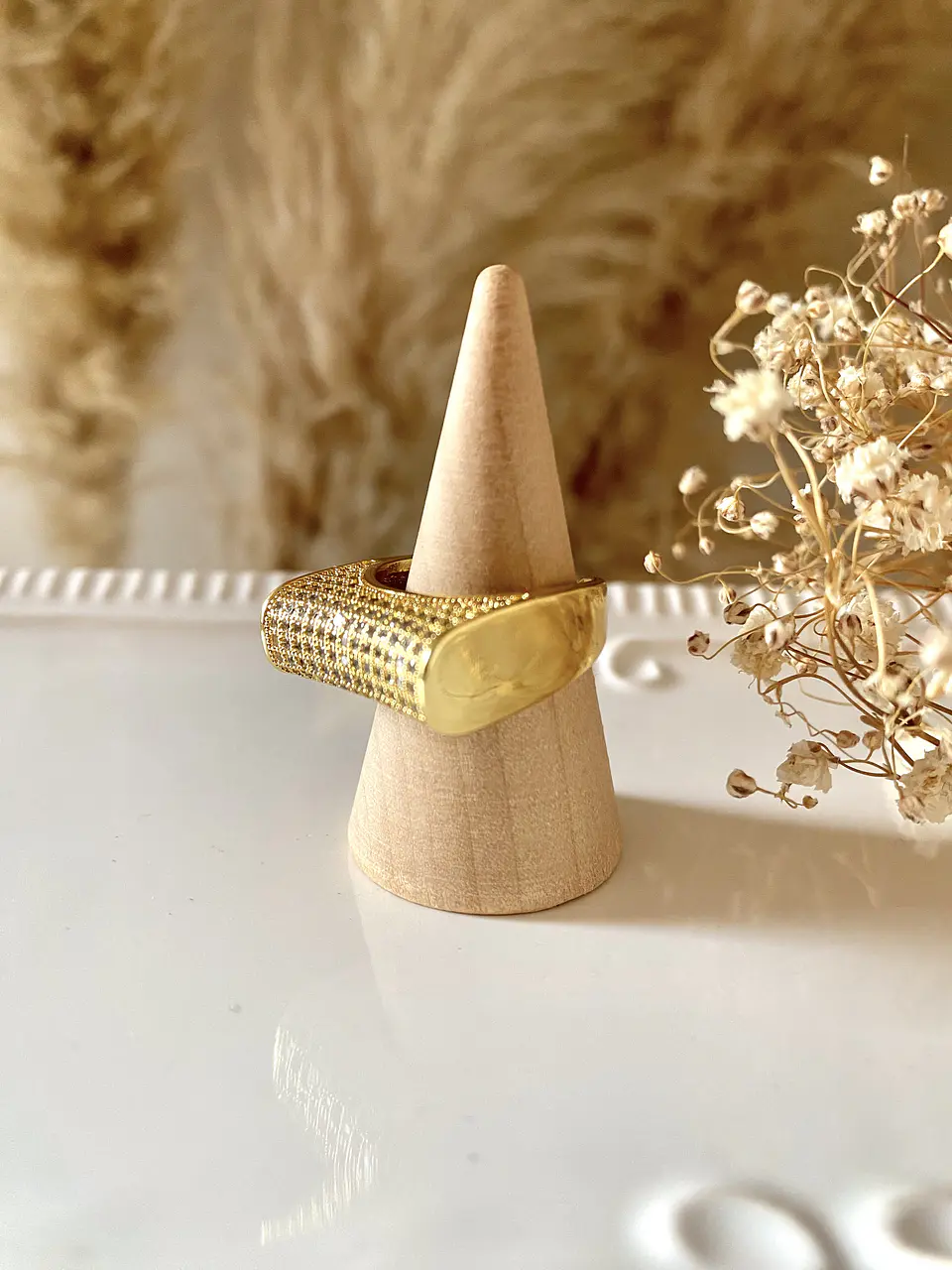 Anillo Maxi Cintillo Frontal Gold 5