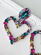 Maxi Aros Corazón Strass Colores  - Miniatura 3