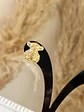 Aros Osito con circones gold - Miniatura 3