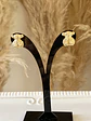 Aros Osito con circones gold - Miniatura 4