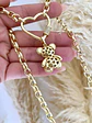 Collar Osito circones conector Corazón gold - Miniatura 4