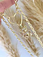 Collar Osito circones conector Corazón gold - Miniatura 1