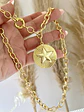Collar Maxi Medallón Estrella gold - Miniatura 1