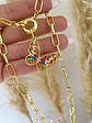 Collar Mariposa Cristales gold - Miniatura 1