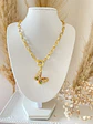 Collar Mariposa Cristales gold - Miniatura 4