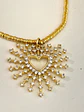 Pulsera Mostacilla Corazón rayos gold - Miniatura 2