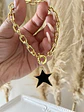 Pulsera maxi Eslabones Estrella Black  - Miniatura 1