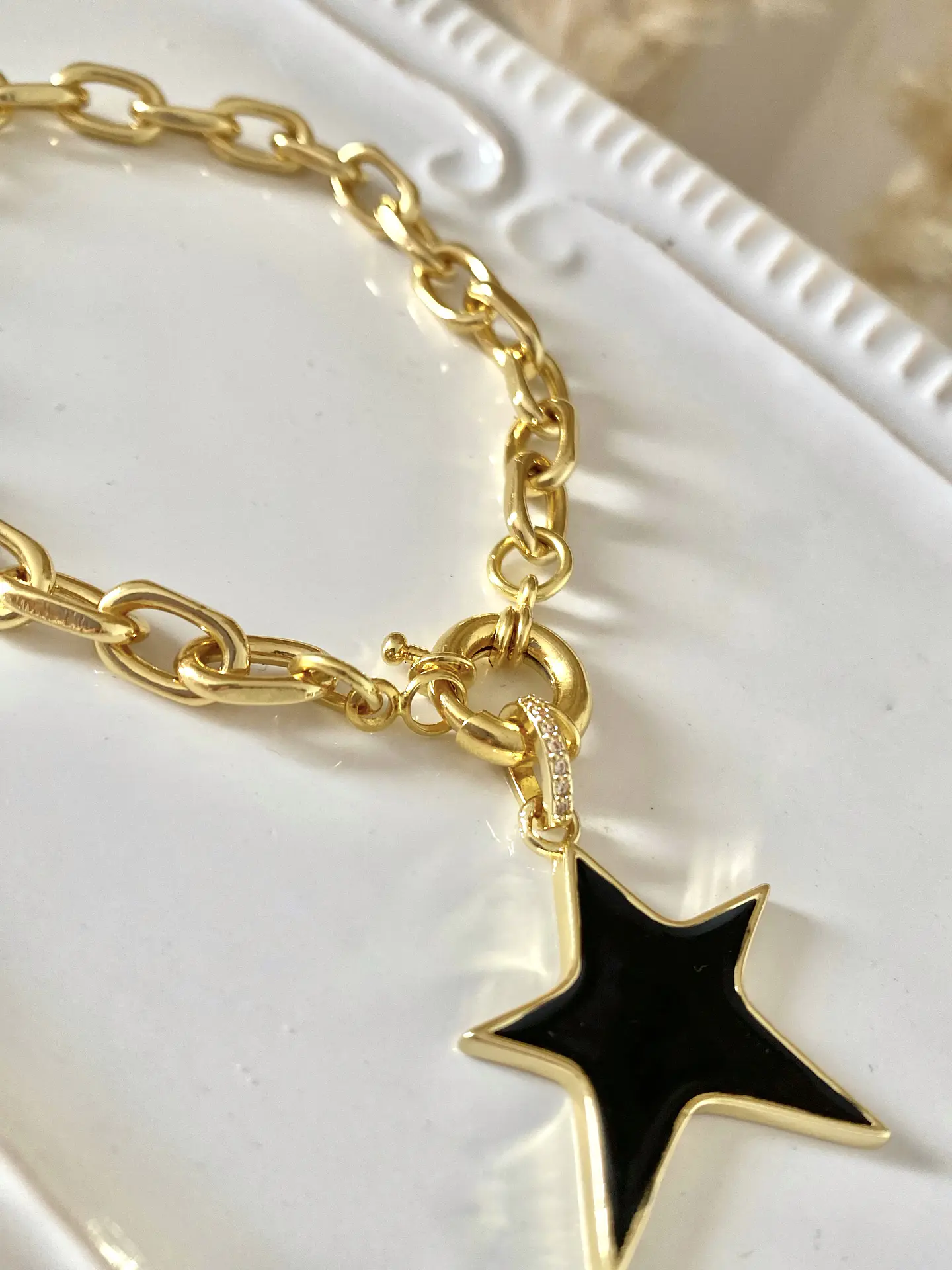Pulsera maxi Eslabones Estrella Black  4
