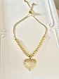 Pulsera balines Corazón Circones gold - Miniatura 1