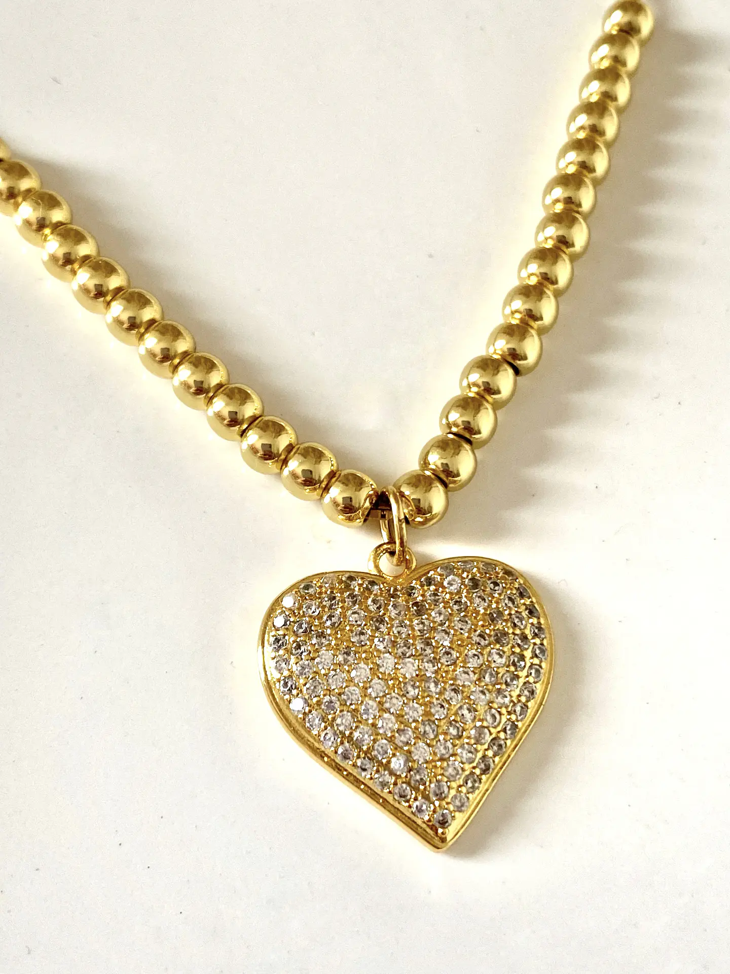 Pulsera balines Corazón Circones gold 2
