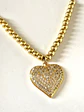 Pulsera balines Corazón Circones gold - Miniatura 2