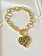 Pulsera Corazón Leo Print gold - Miniatura 1
