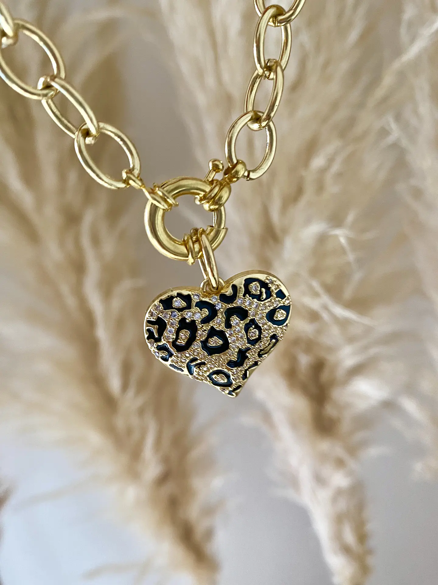 Pulsera Corazón Leo Print gold 3