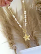 Collar Perlas Río y balines Flor gold  - Miniatura 1