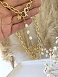 Collar Sol Perlas y eslabones enchapados gold - Miniatura 4