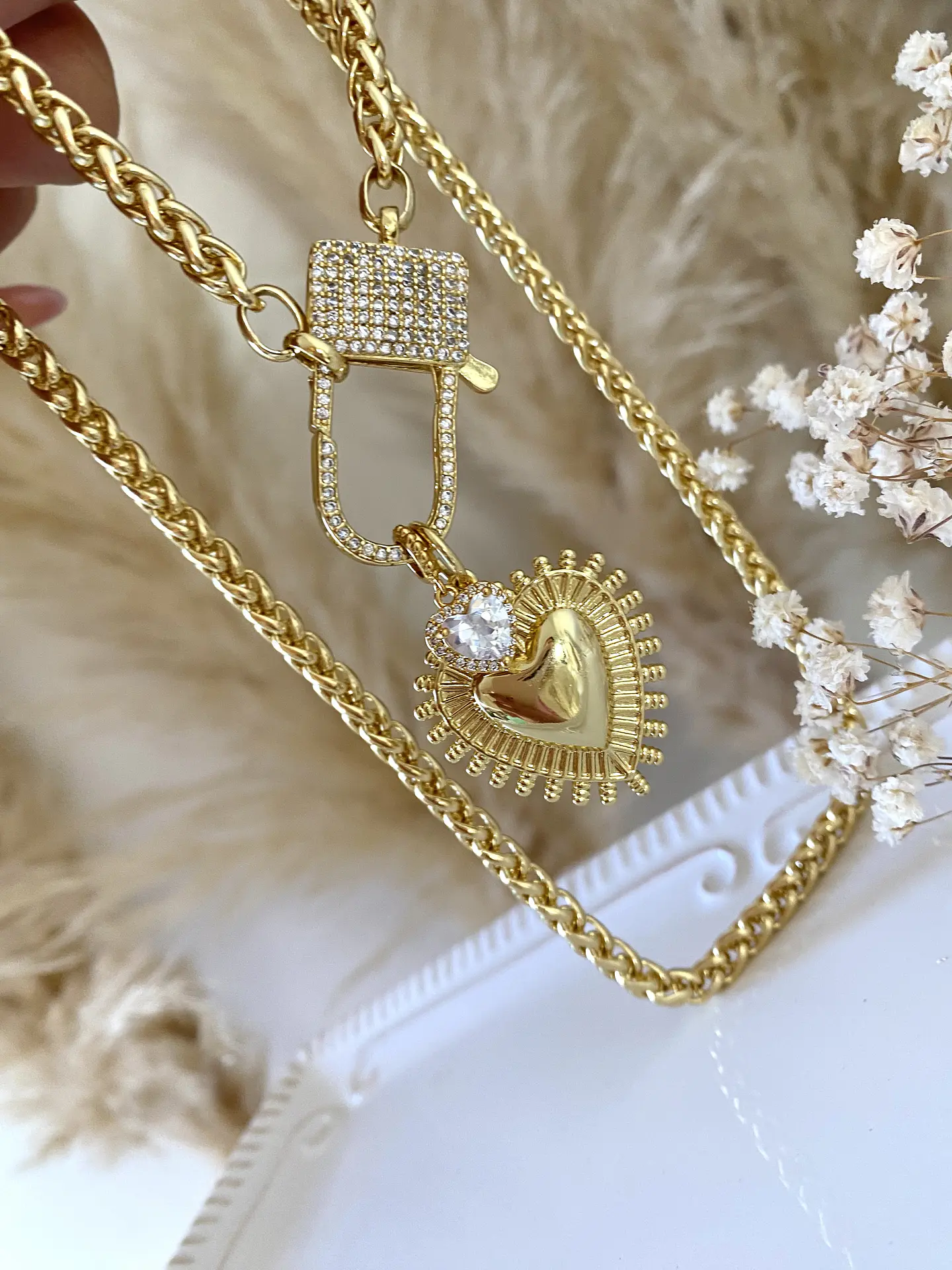 Collar Detente Maxi Broche Candado Luxury 5