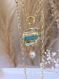 Collar Maxi dije Turquesa Nácar y Perla gold  - Miniatura 3