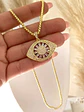Collar cadena Maxi Ojo Turco circones gold - Miniatura 3