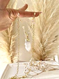 Collar Cuarzo Blanco cadena mixta cristales gold  - Miniatura 3