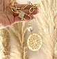 Maxi collar Mandala y Perla Rustica Broche luxury - Miniatura 1