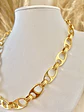 Conjunto Collar, pulsera aros  Eslabones Estilo Gucci gold  - Miniatura 5