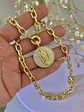 Collar eslabones Medalla Circones Virgen  - Miniatura 1