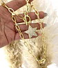 Collar eslabones Estrella Circones gold - Miniatura 4