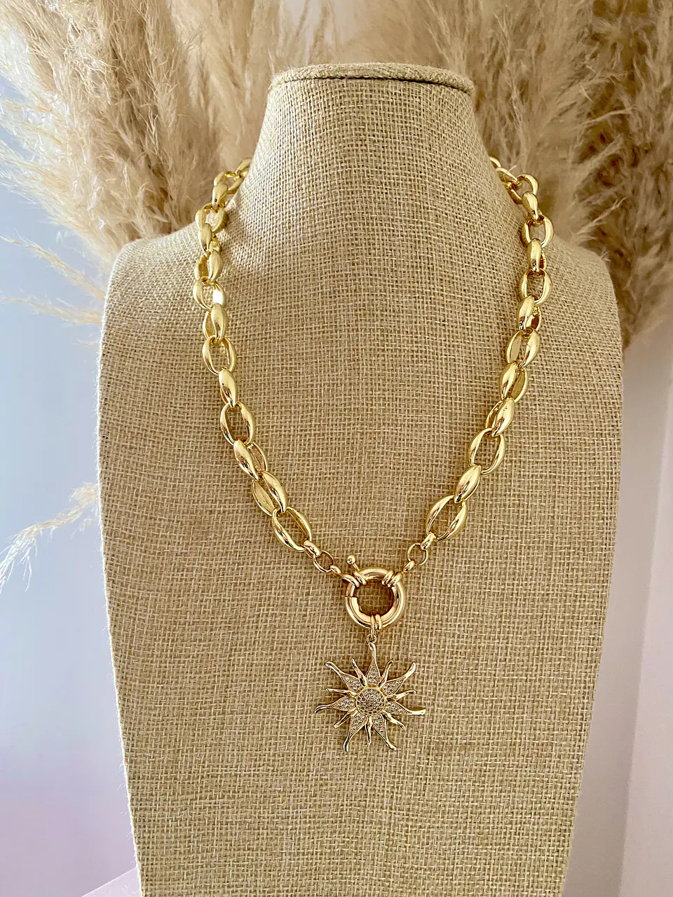 Collar Maxi Eslabones Sol Circones 3