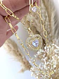 Collar Corazón Cristal y Broche Circones Gold - Miniatura 2