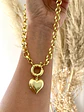 Collar Corazón Gold Maxi Eslabones redondos  - Miniatura 2