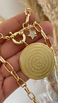 Collar Medallón Padre Nuestro Gold - Miniatura 2
