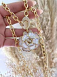 Collar Maxi Camelia Nácar broche Luxury - Miniatura 3
