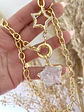 Collar Dúo Estrellas Cuarzo y circones gold  - Miniatura 1