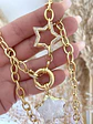 Collar Dúo Estrellas Cuarzo y circones gold  - Miniatura 2