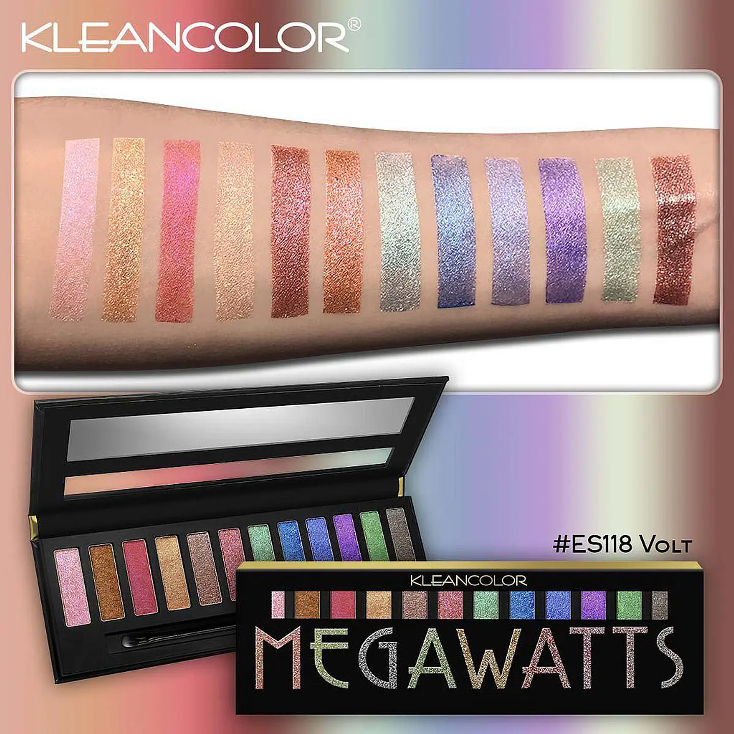 Paleta MEGAWATTS Sombras Metalizadas  2
