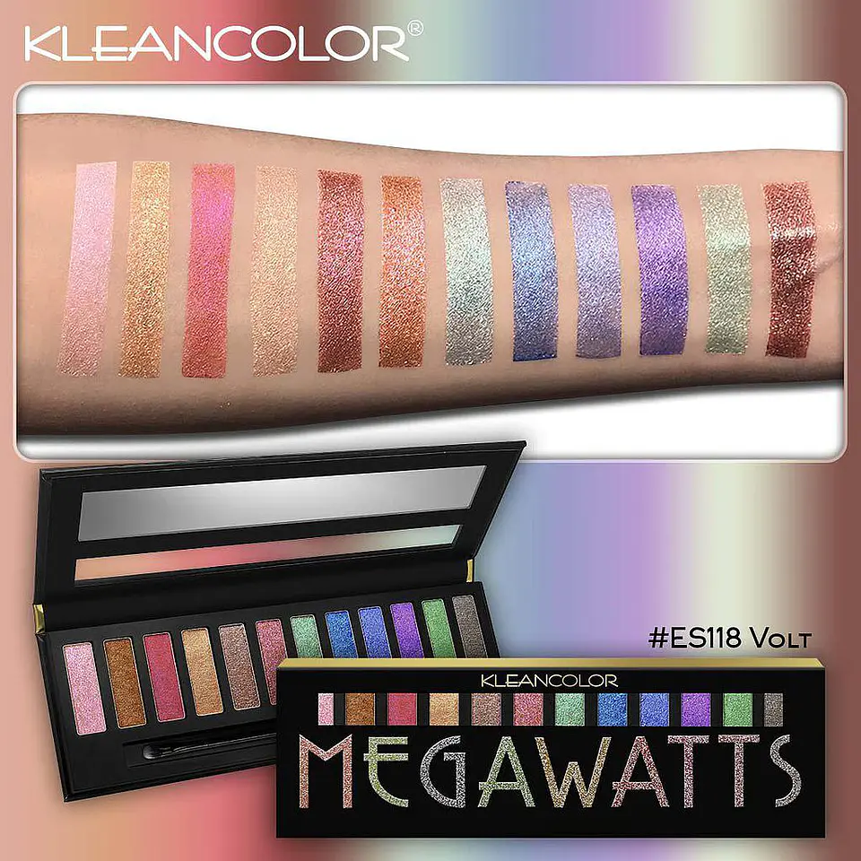 Paleta MEGAWATTS Sombras Metalizadas  2