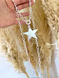 Collar Maxi Estrella lijada enchape plata  - Miniatura 3