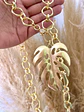 Collar Eslabones XL dije Maxi Hoja gold - Miniatura 1