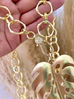 Collar Eslabones XL dije Maxi Hoja gold - Miniatura 2