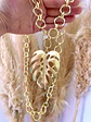 Collar Eslabones XL dije Maxi Hoja gold - Miniatura 4