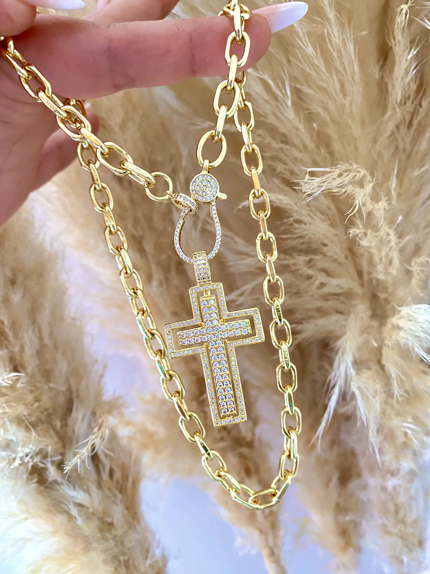 Collar Maxi Cruz Circones Gold 2