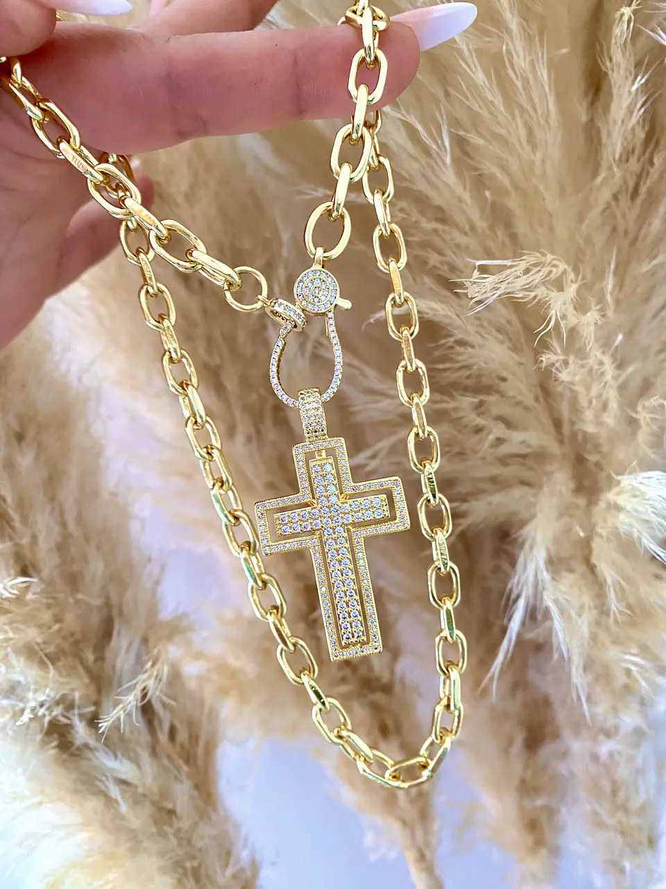 Collar Maxi Cruz Circones Gold 2