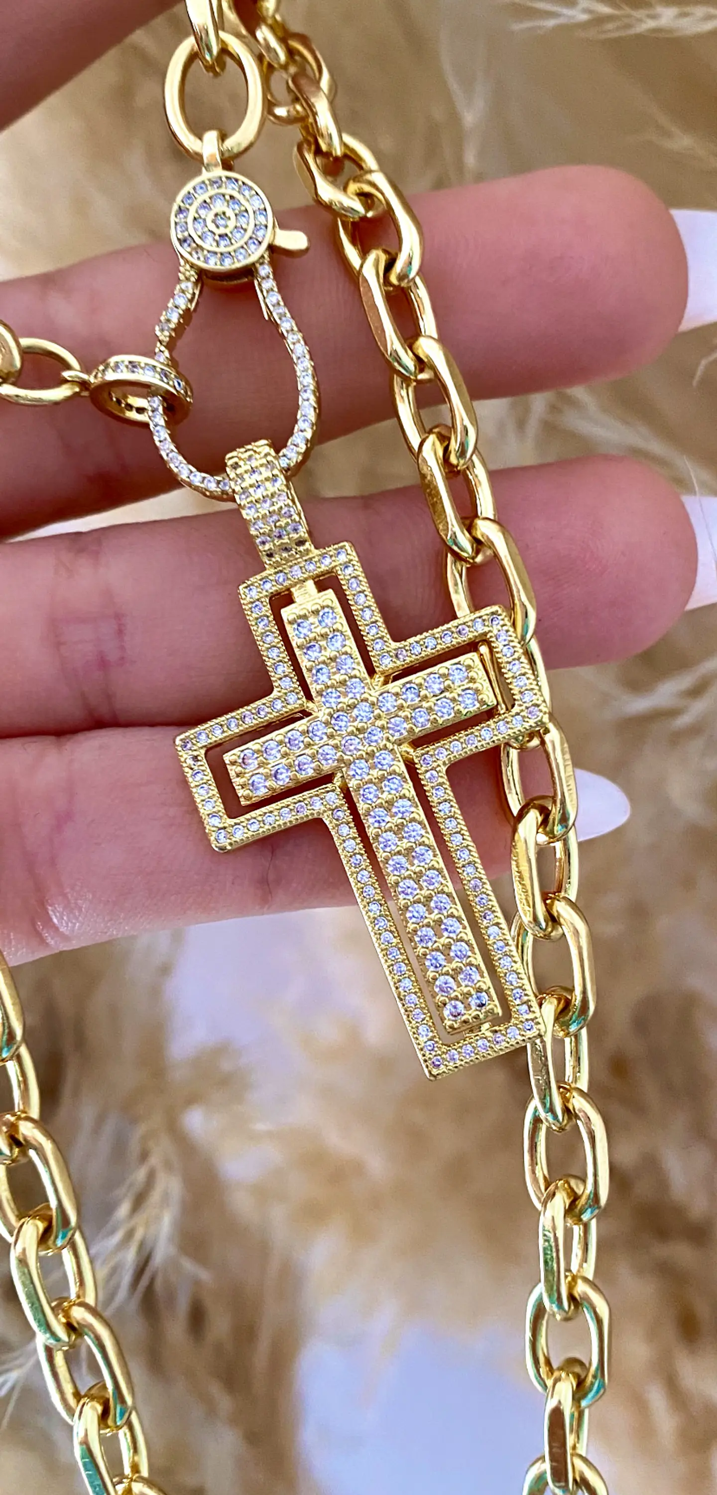 Collar Maxi Cruz Circones Gold 5
